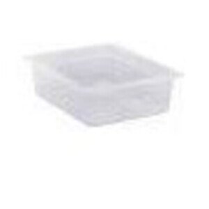 Frischhaltebox GN 1/2-100 mm PP transparent 32,5x26,5x10cm Cookmax black