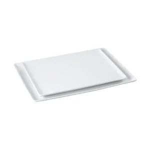 Teller rechteckig 31x24 cm San Marino weiss uni Kleinteich
