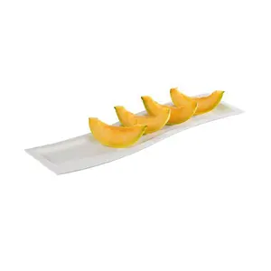 GN 2/4 Tablett Sinus weiss 53 x 16,2 cm, H: 2 cm Assheuer & Pott