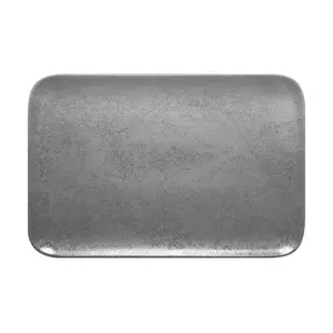 Platte rechteckig 33x22cm Fusion Shale grau karbon RAK