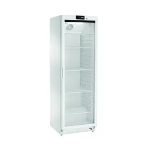 Kühlschrank, weiß, Glastür 360 l  600 x 600 x 1855 230 V / 0,19 kW Cookmax orange