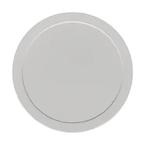 Deckel grau flach Ø93 Kunststoff-Deckel Bauscher