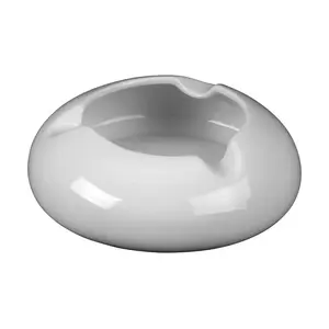 Windaschenbecher Ø 13cm, H: 4,5cm 3 Abla Porzellan weiss 