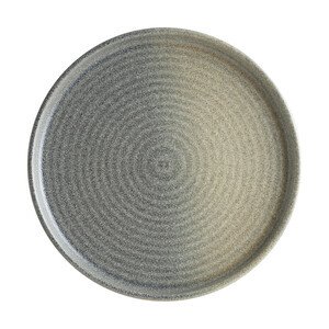 Teller flach 16cm grau Hornfels Ripple Bonna Premium Porcelain