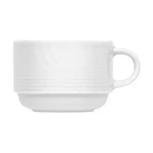 Cappuccino-Obere 0,22 l.Stapelb.2510/22 Carat Weiss Bauscher