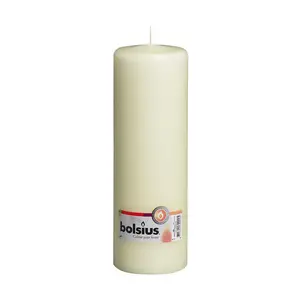 St. Elfenbein  250/80 Stumpenkerze Bolsius