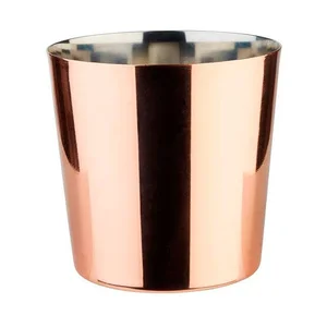Servier-Eimer/-Becher 0,35ltr. Ø8,5cm H. Edelstahl Kupfer-Look Assheuer & Pott