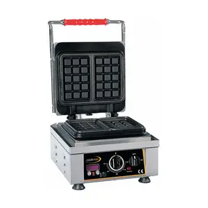 Waffeleisen"Brüssel", mit Timer" 230 V / 2,20 kW" Cookmax black