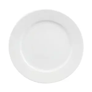 Teller flach Fahne 25 cm Fine Dining Form 900 weiss Schönwald