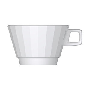 Obertasse konisch 0,26l Edge weiß Bauscher