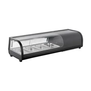 Sushivitrine 4 x GN 1/3 1177 x 420 x 265 mm Cookmax black