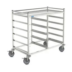 Korbtransportwagen 10 x 500er Körbe Cookmax silver