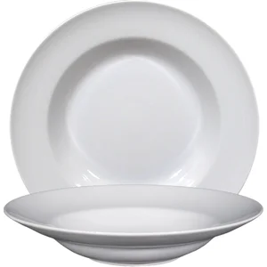Pastateller 30cm Uni Saturnia Porzellan weiss 