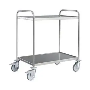 Servierwagen mit 2 Böden 600x400mm verschweißt Cookmax black