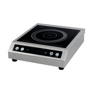 Induktions-Kochfläche 3,5 kW  Schott-Ceran-Glas / 340 x 410 x 105 mm Cookmax orange