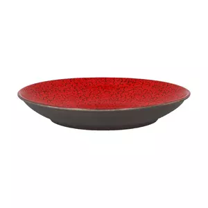 Teller tief 28cm coup Fusion Ruby rot/schwarz RAK