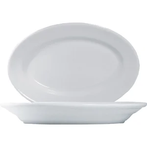 Platte oval 23cm Tivoli Uni Saturnia Porzellan weiss 