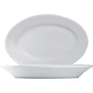Platte oval 23cm Tivoli Uni Saturnia Porzellan weiss 