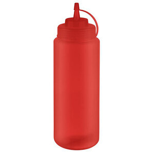 Quetschflasche 1,025ltr. H. 26,5cm rot Assheuer & Pott