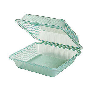 Behälter 23 x 23,5 x 9,5 cm Eco-Takeouts grün Contacto