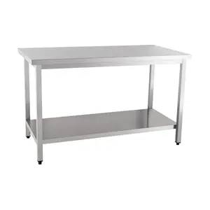 Arbeitstisch montiert 1000 x 600 x 850 m ohne Aufkantung Cookmax orange
