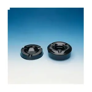 Melamin-Windascher schwarz 2lg. mit Klemmdeckel Ø10cm,Höhe 4cm 