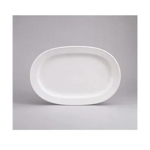 Platte Fahne 33 cm Form 98 weiss Schönwald