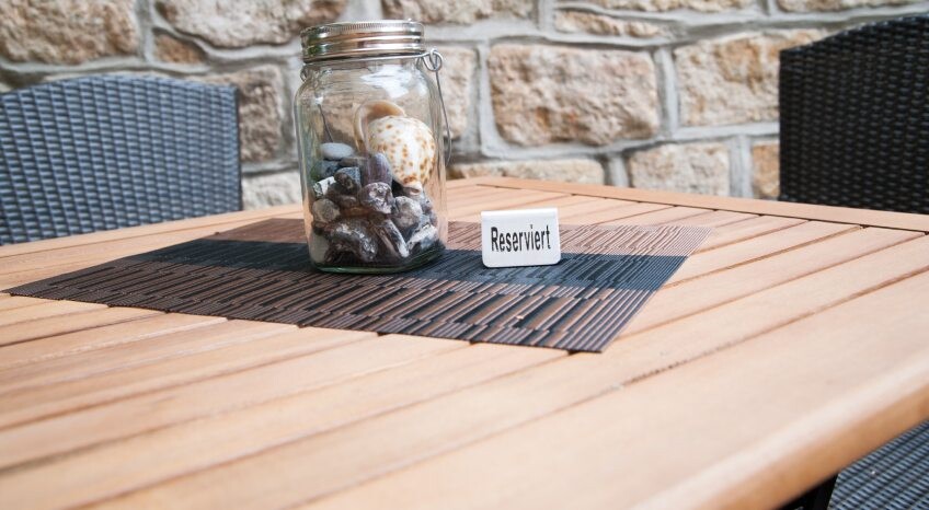 Reserviert Aufsteller