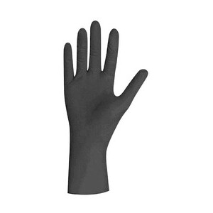 Gr.M Nitrilhandschuhe schwarz  100 St im Spender SAFE LIGHT Mensch