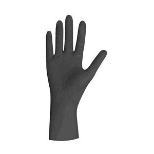 Gr.M Nitrilhandschuhe schwarz  100 St im Spender SAFE LIGHT Mensch