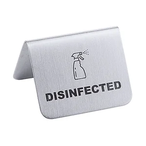Schild Disinfected Contacto