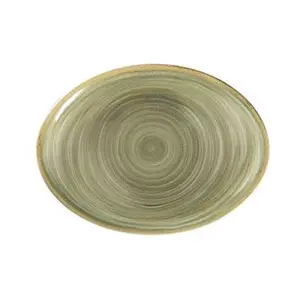 Platte oval 26x19cm Rakstone Spot emerald RAK