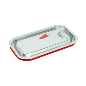 Deckel für GN-Behälter GN 1/3 Edelstahl mit Gummidichtung Cookmax black
