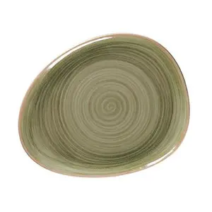 Teller 28x22,6cm organisch Rakstone Spot emerald RAK