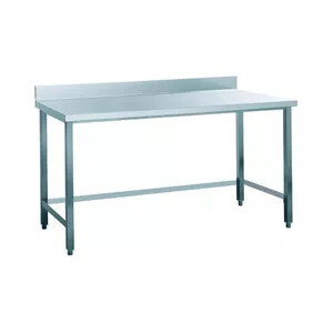 Arbeitstisch verschweißt mit Aufkantung B 900 x T 700 x H 850 mm Cookmax black
