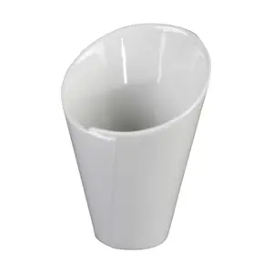 Frittentüte H: 9,5/14cm Porzellan weiss 