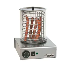 Elektrisches Hot-Dog-Gerät  Glaszylinder: Ø 195 mm, 1,0 kW / 230 V Bartscher