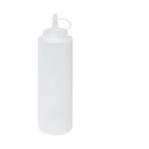 Quetschflasche 0,35 l Neutral Weiss 21cm Hoch Contacto