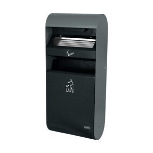 Wandascher-Abfallkombination 14 l schwarz Cookmax black