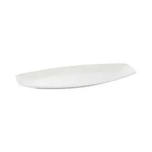 Platte flach rechteckig"Convex" 44,5 x 19cm Porzellan weiss 