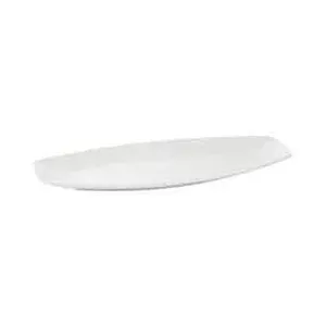 Platte flach rechteckig"Convex" 44,5 x 19cm Porzellan weiss 