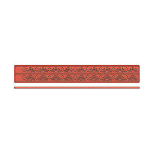 Reliefmatte 60x8cm Rundbogen Contacto