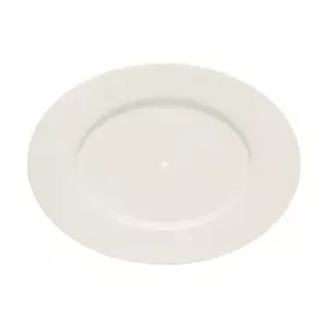 Etageren-Platte oval Fahne 24 cm Purity weiss            - MU - Bauscher