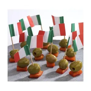 Flaggenpicker 8 cm Italien 500 Stück Papstar