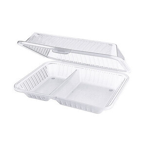 Behälter 2 Fächer 21 x 25,5 x 7,5 cm Eco-Takeouts weiß Contacto