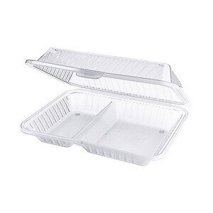 Behälter 2 Fächer 21 x 25,5 x 7,5 cm Eco-Takeouts weiß Contacto