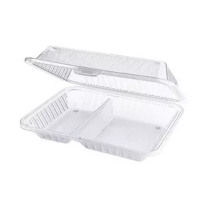 Behälter 2 Fächer 21 x 25,5 x 7,5 cm Eco-Takeouts weiß Contacto