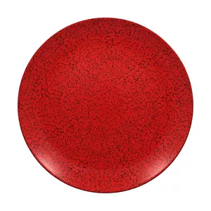 Teller Ø29cm coup Fusion Ruby rot/Schwarz RAK