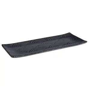 Tablett Dark Wave 29 x 12 cm H: 1,5 cm Assheuer & Pott