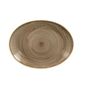 Platte oval 36x27cm Fusion Twirl alga RAK